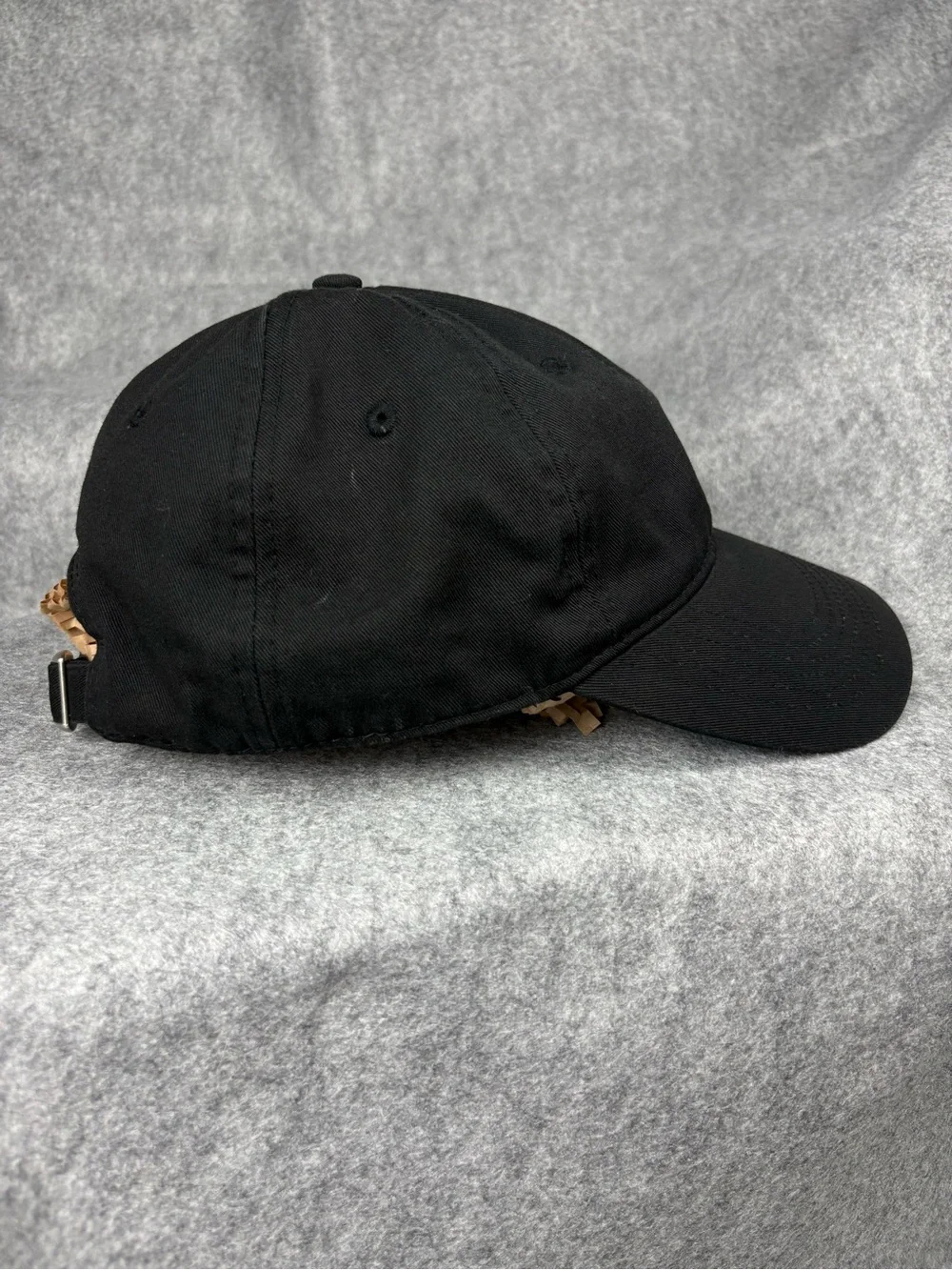 Peloton Black Logo Adjustable Dad Hat Cotton Strapback Cap
